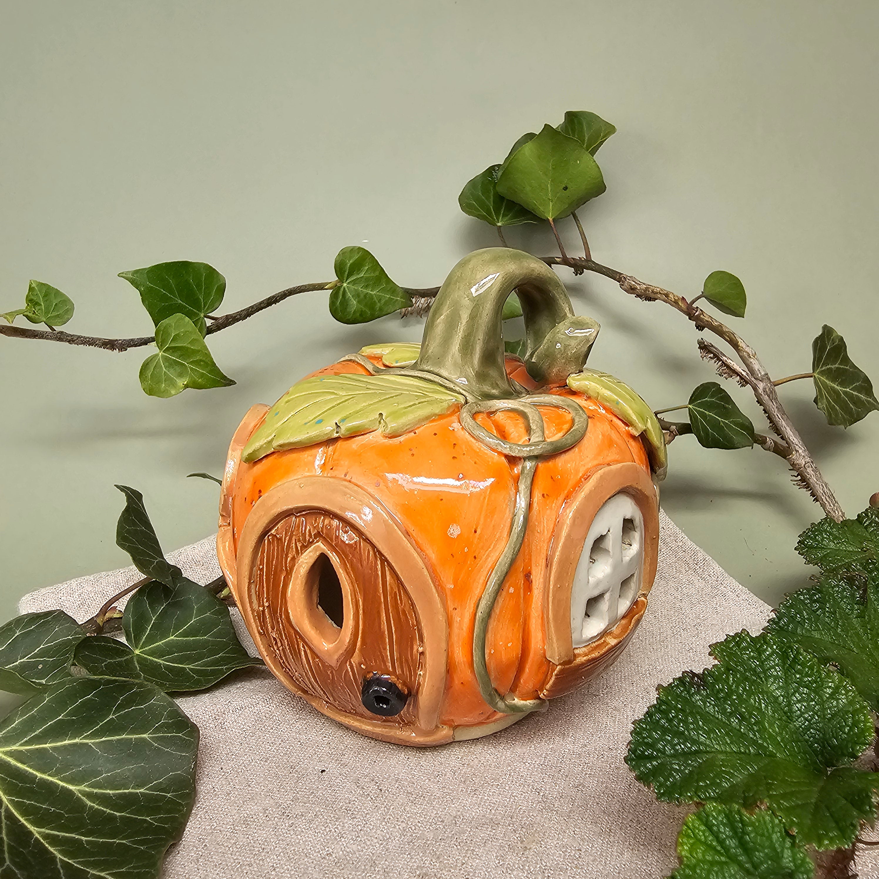 Maison citrouille – Cœur d’automne – M (C#2602)