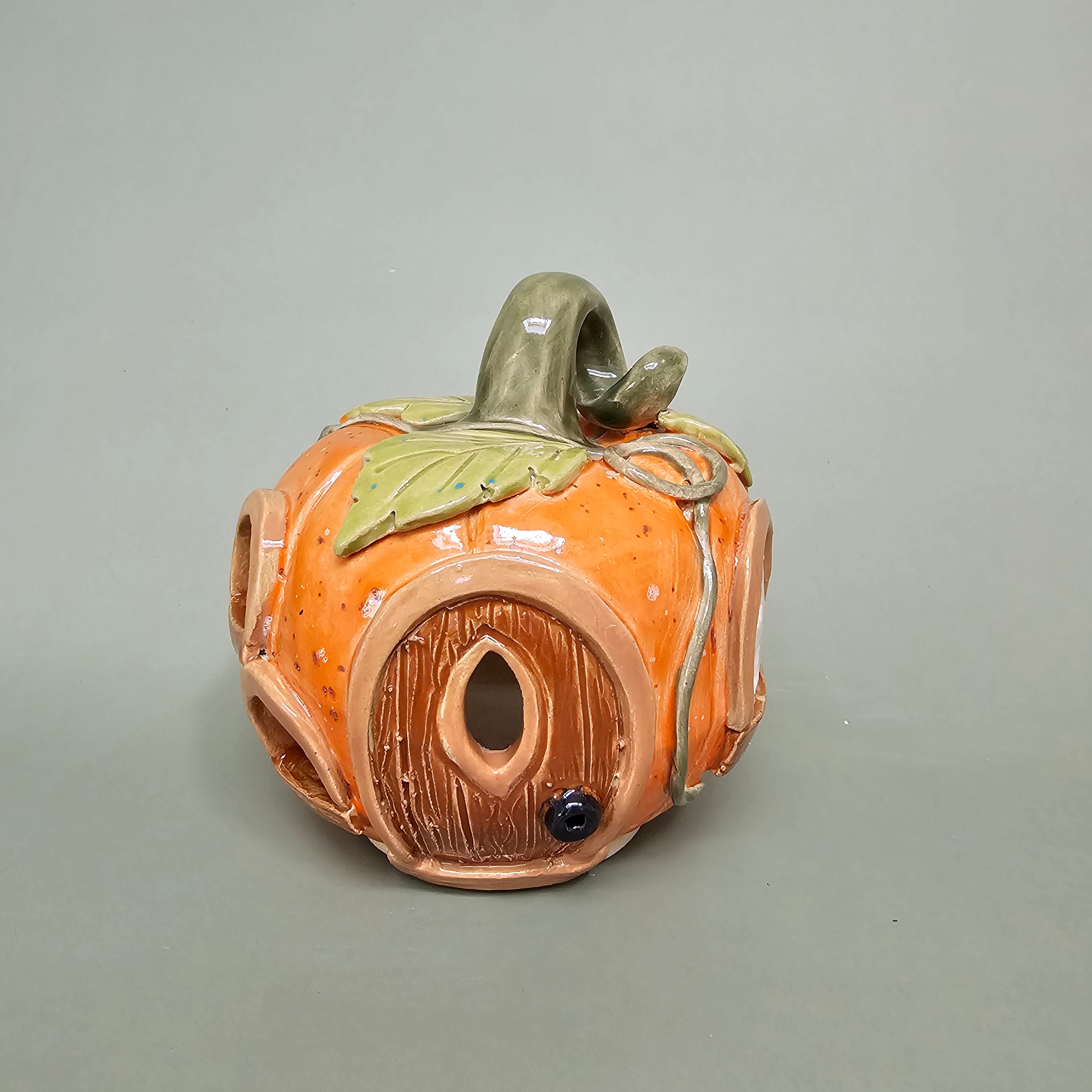 Maison citrouille – Cœur d’automne – M (C#2602)