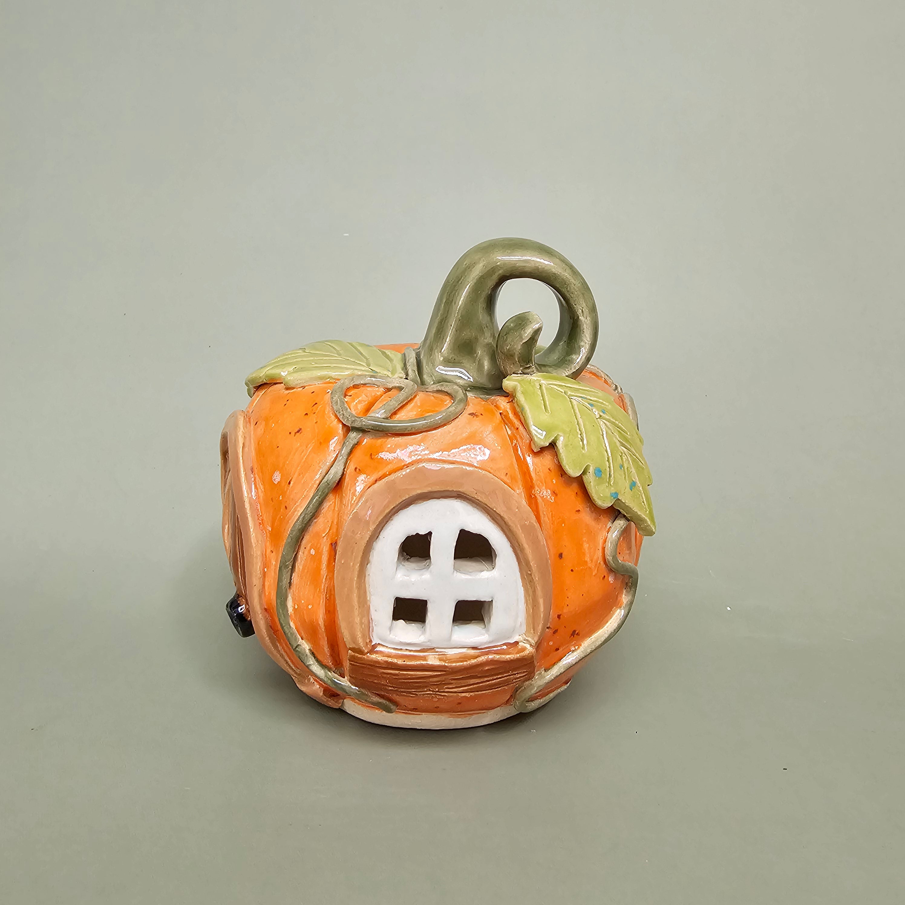 Maison citrouille – Cœur d’automne – M (C#2602)