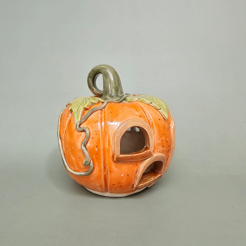 Maison citrouille – Cœur d’automne – M (C#2602)