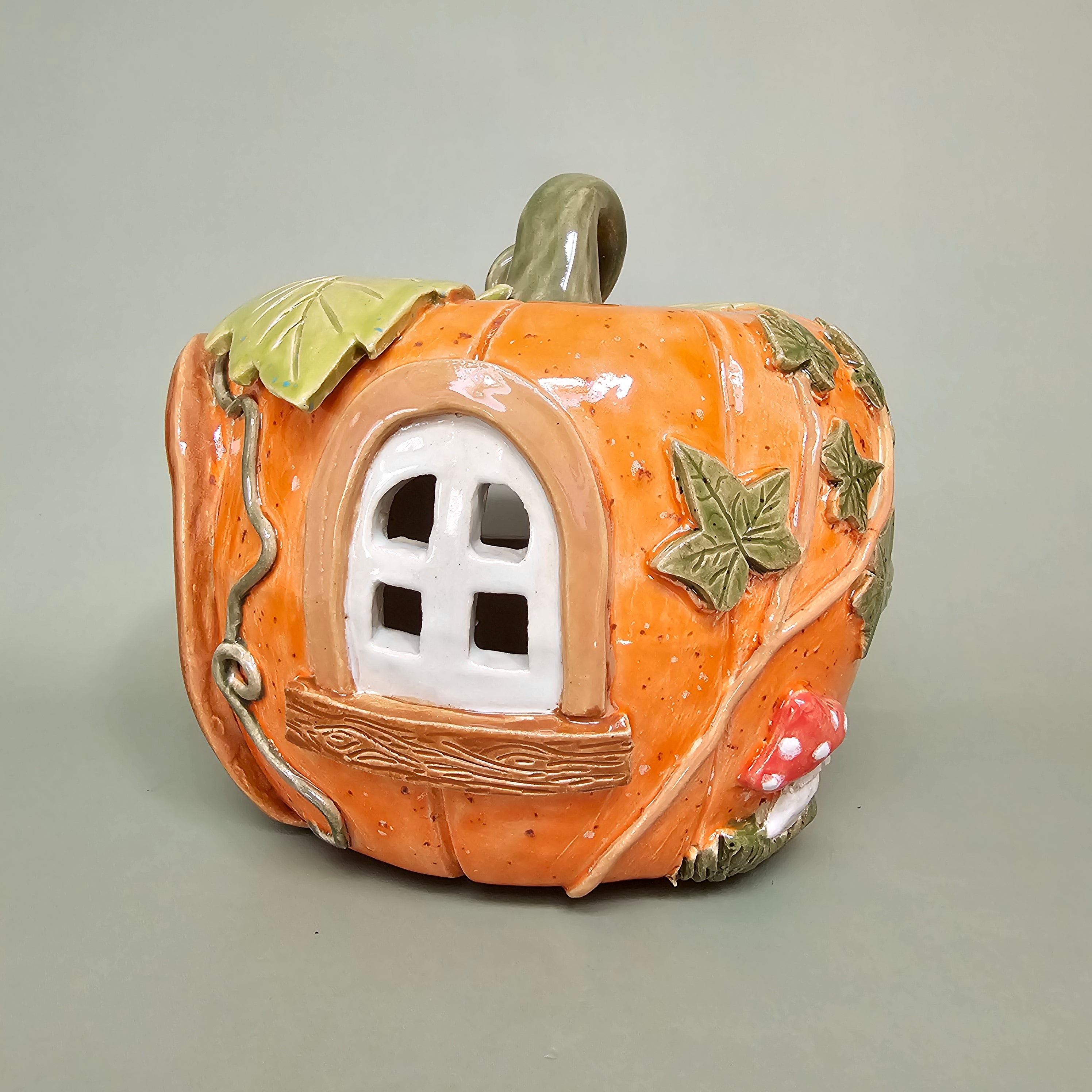 Maison citrouille – Cœur d’automne – L (C#2606)
