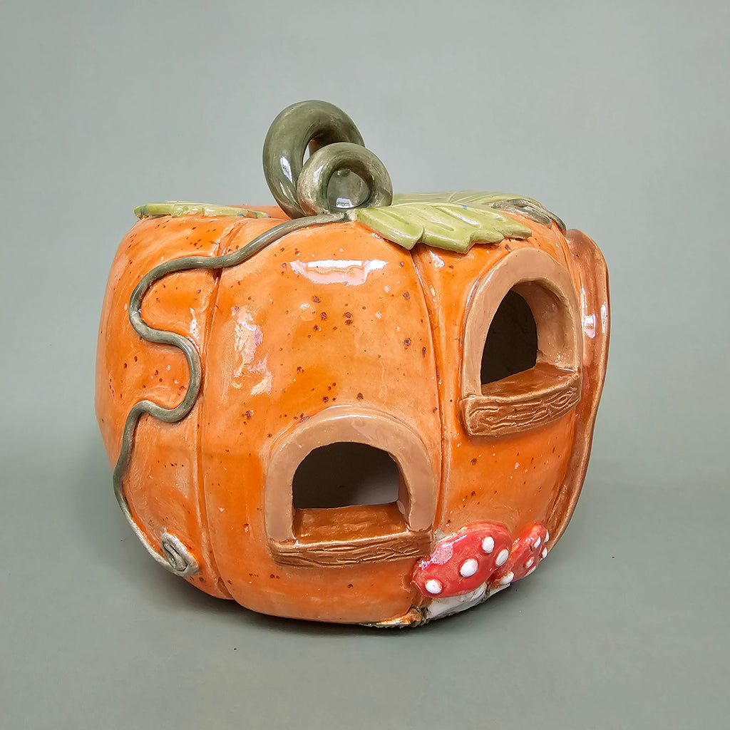 Maison citrouille – Cœur d’automne – L (C#2606)