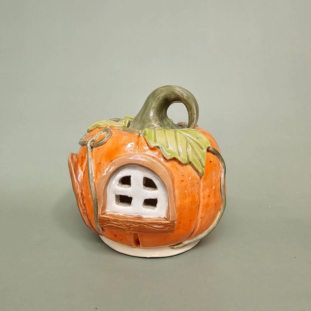 Maison citrouille – Cœur d’automne – M (C#2607)
