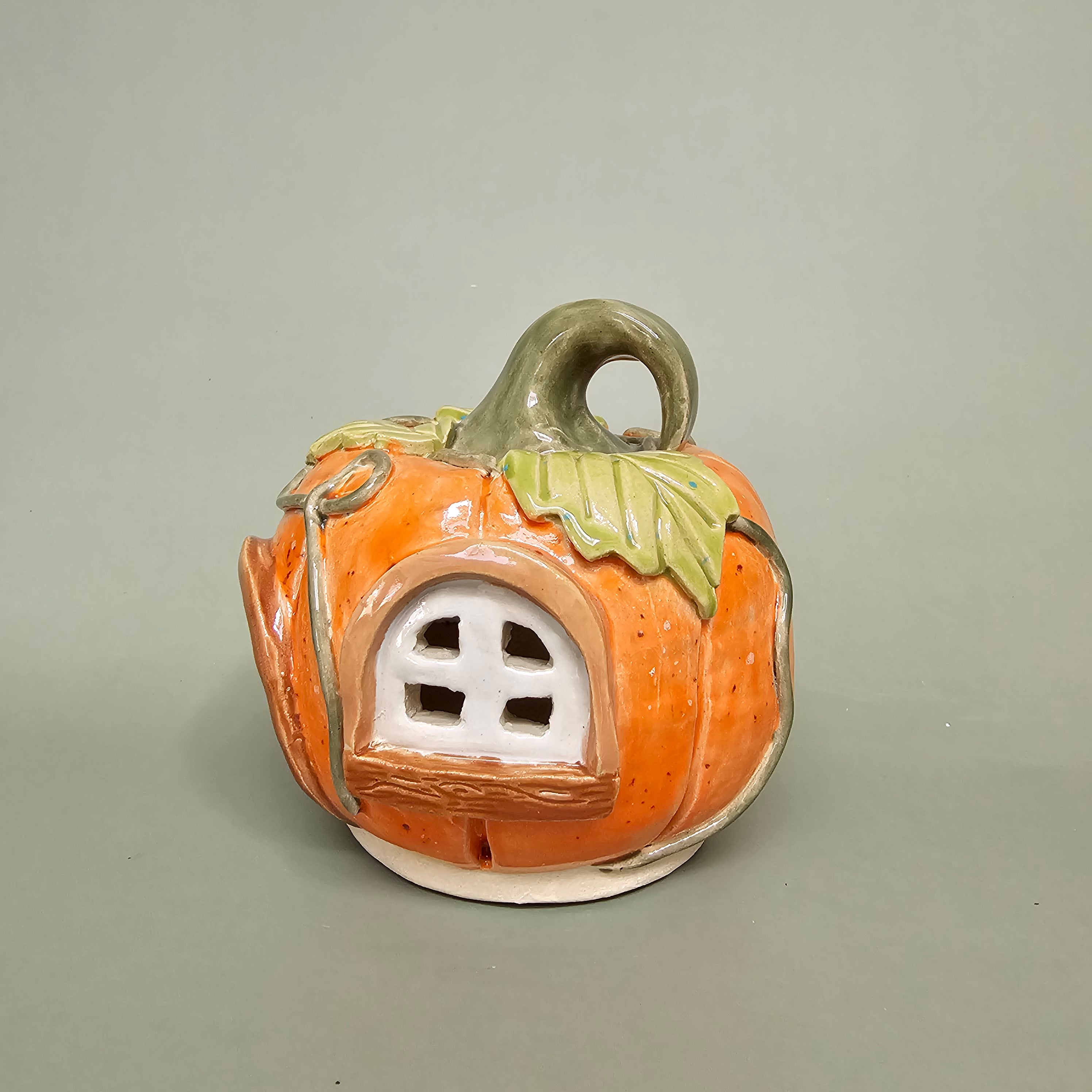 Maison citrouille – Cœur d’automne – M (C#2607)