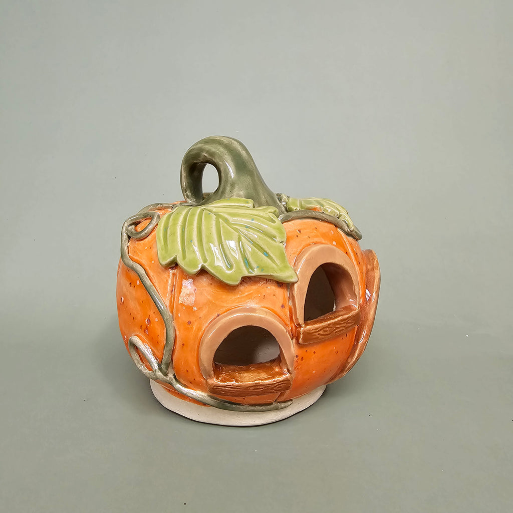 Maison citrouille – Cœur d’automne – M (C#2607)