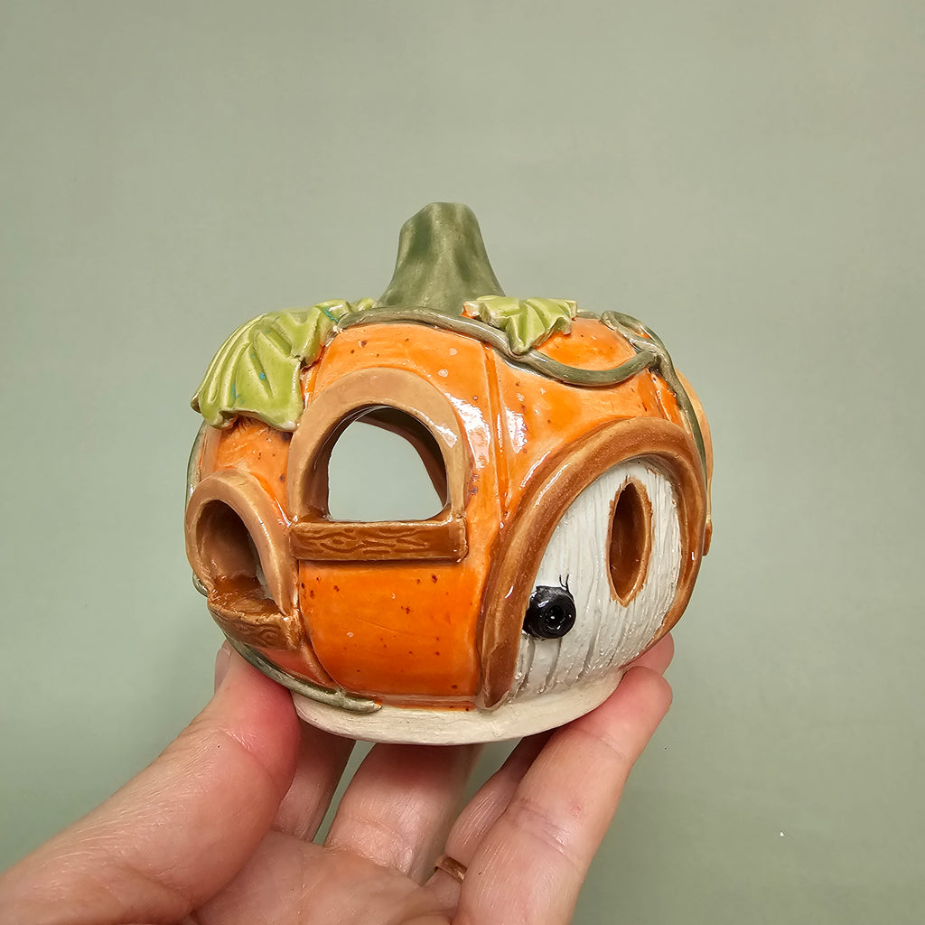 Maison citrouille – Cœur d’automne – M (C#2607)